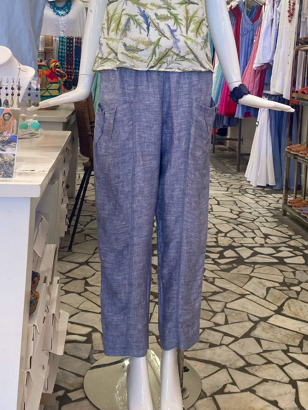 Linen Pants with Pockets