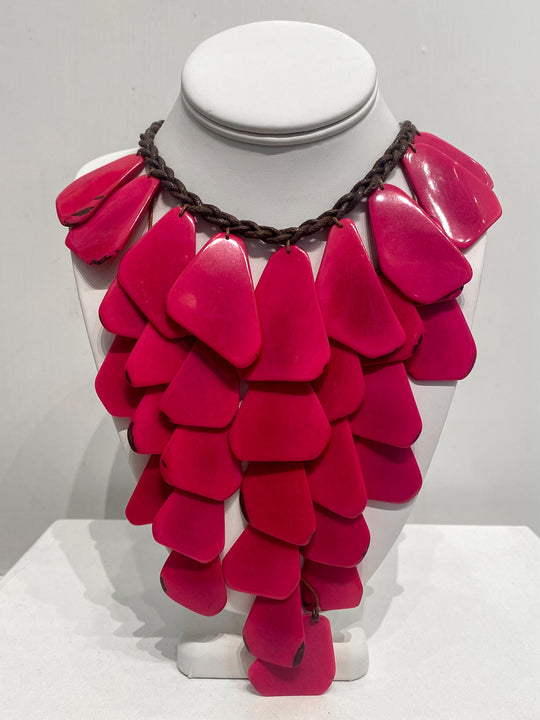 Fuchsia Cascade Necklace