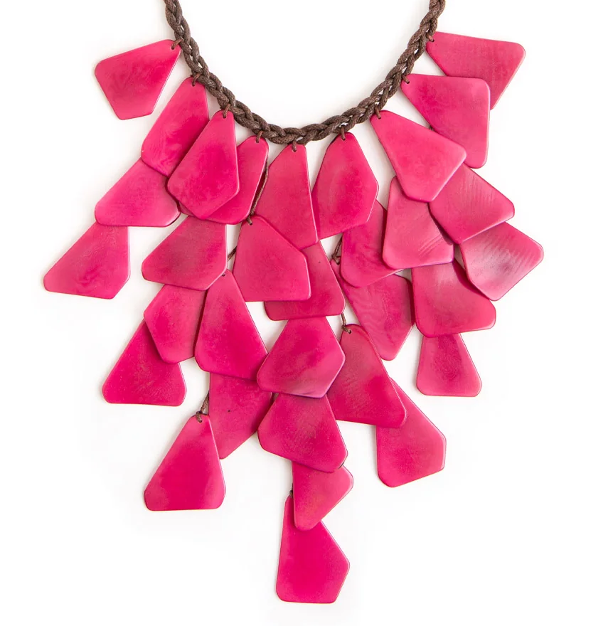 Fuchsia Cascade Necklace