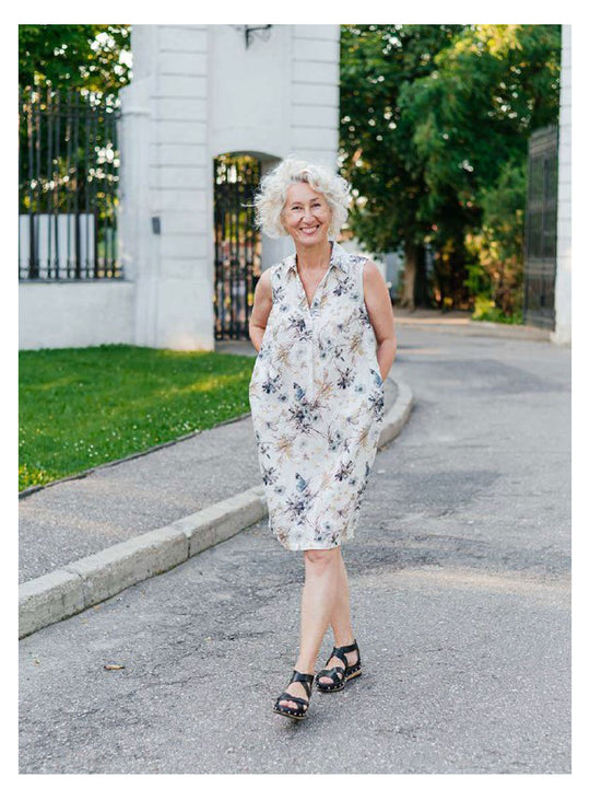 Collared Linen Dress